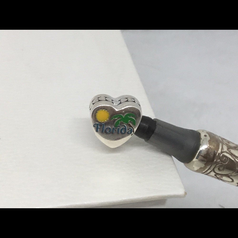 Pandora Special Ed Florida Dolphin Heart Charm